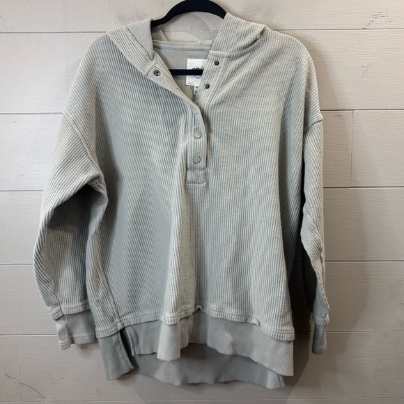 aerie Sweaters - Aerie Oversized XXS Hooded Sweatshirt Ribbed Casual Comfort